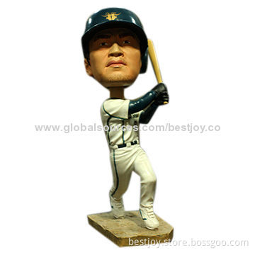 Non-toxic Vinyl Sports Bobble Head Figure, Customized Services Available